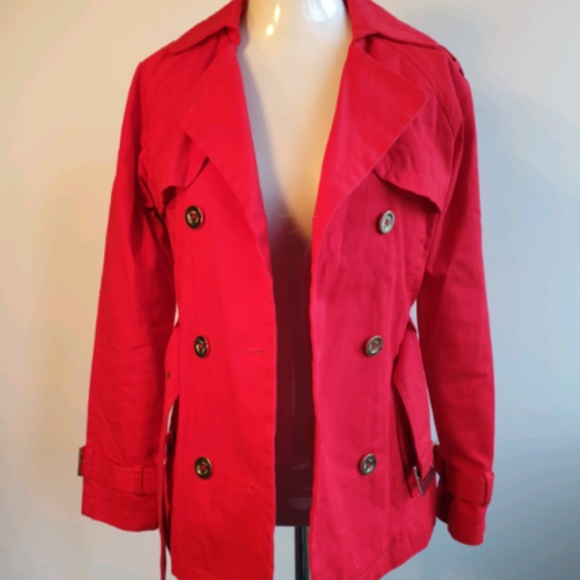 Mango lightweight red jacket, US size XXS - Picture 1 of 8